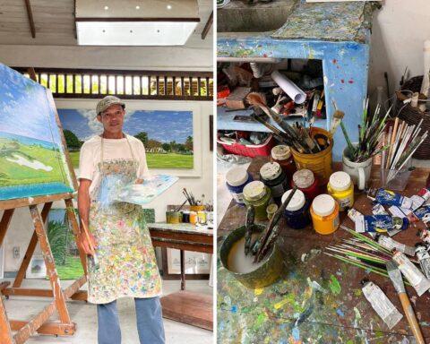 Damião, o homem que pinta bandeiras