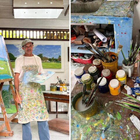 Damião, o homem que pinta bandeiras