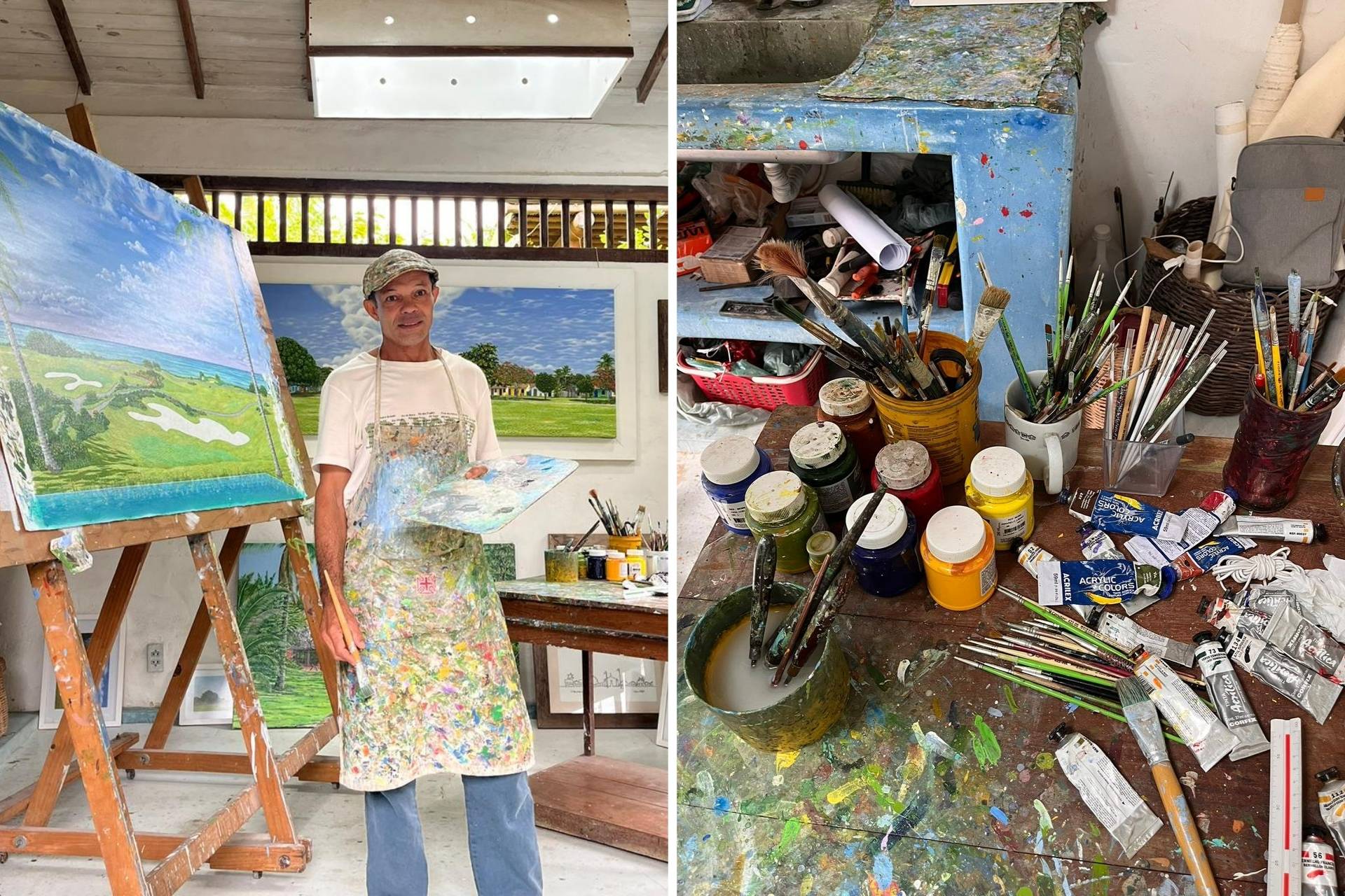 Damião, o homem que pinta bandeiras